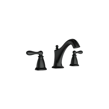Moen Caldwell Two-Handle High Arc Bathroom Faucet in Matte Black WS84440BL